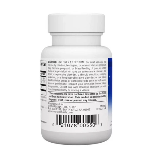 Source Naturals, Melatonin, 3 mg, 60 Tabs - Image 3