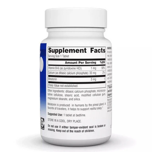 Source Naturals, Melatonin, 3 mg, 240 Tabs - Image 2