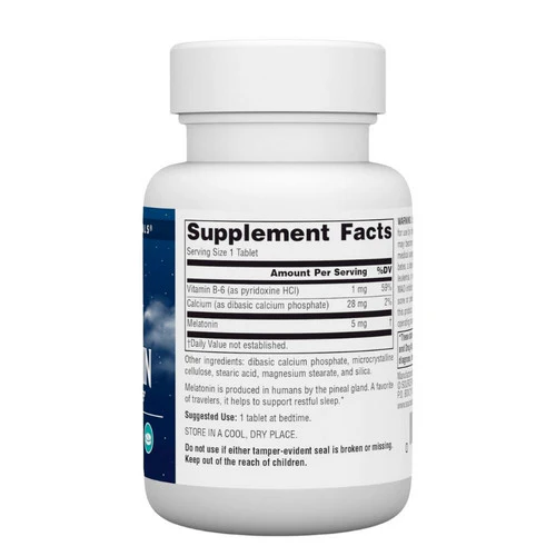 Source Naturals, Melatonin, 5 mg, 60 Tabs - Image 2