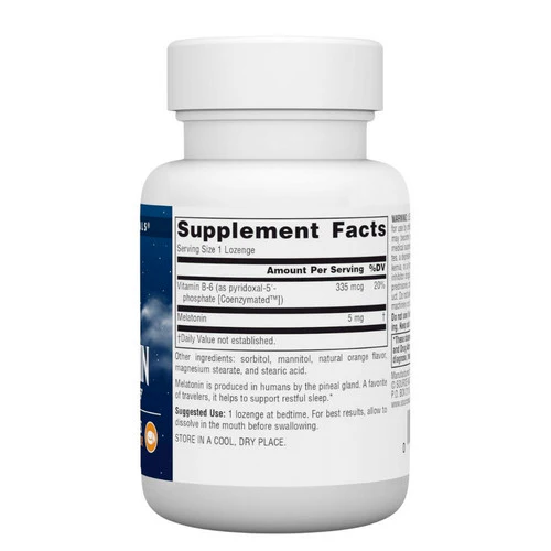 Source Naturals, Melatonin, 5 mg, Sublingual Orange 50 Tabs - Image 2