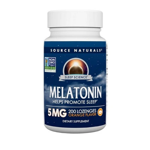 Source Naturals, Melatonin, 5 mg, Sublingual Orange 200 Tabs