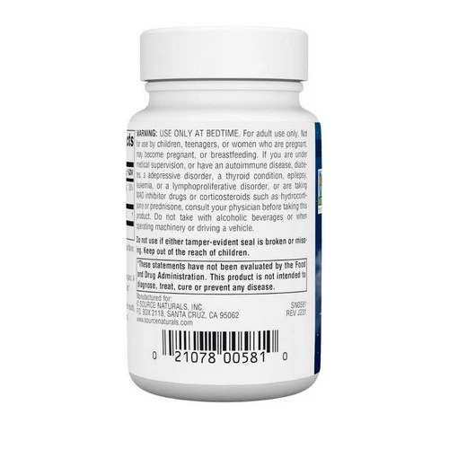 Source Naturals, Melatonin, 5 mg, Sublingual Orange 200 Tabs - Image 3
