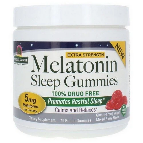 Nature's Answer, Melatonin Sleep Gummies Mixed Berry, 45 Gummies