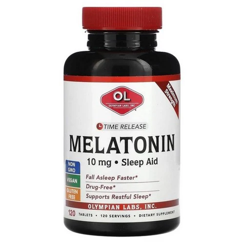 Olympian Labs, Melatonin Time Release, 10 mg, 120 Tablets