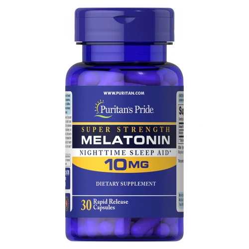 Puritan's Pride, Melatonin Trial Size, 10 mg, 30 Rapid Release Capsules