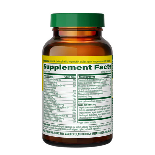 MegaFood, Men’s One Daily Multivitamin, 30 Tabs - Image 3