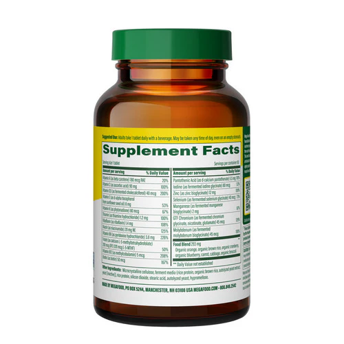 MegaFood, Men's 55+ One Daily Multivitamin, 60 Tabs - Image 3