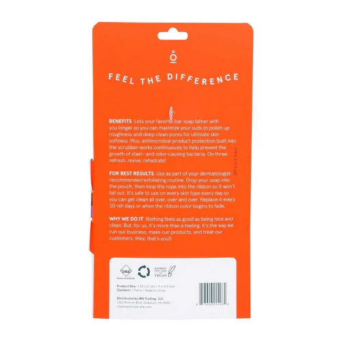 Cleanlogic, Men's Exfoliating Soap Saver, 1 Count - Image 2