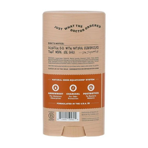 Dr. Squatch, Mens Natural Deodorant Wood Barrel Bourbon, 2.65 Oz - Image 2