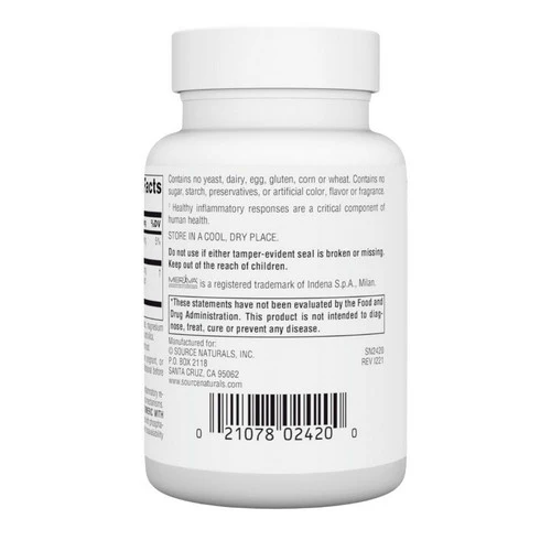 Source Naturals, Meriva Turmeric Complex, 60 tabs - Image 3