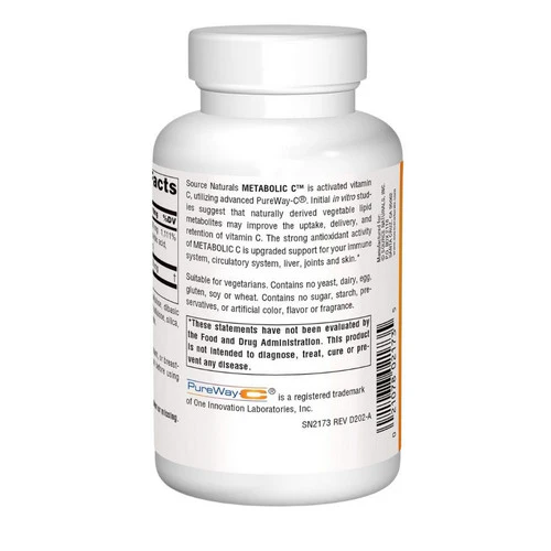 Source Naturals, Metabolic C, 1000mg, 100 Tabs - Image 3