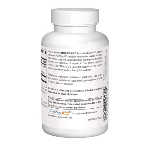 Source Naturals, Metabolic C, 500mg, 90 Tabs - Image 3