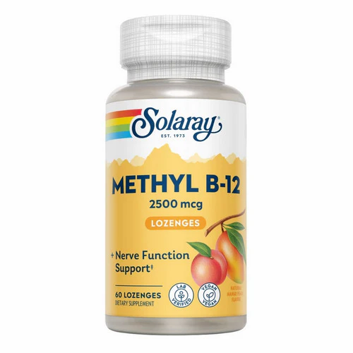 Solaray, Methyl B-12, Mango Peach 60 Lozenges