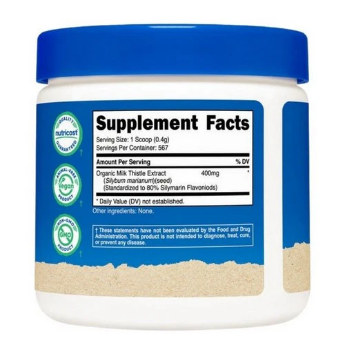 Nutricost, Milk Thistle Powder Organic, 8 Oz - Image 2