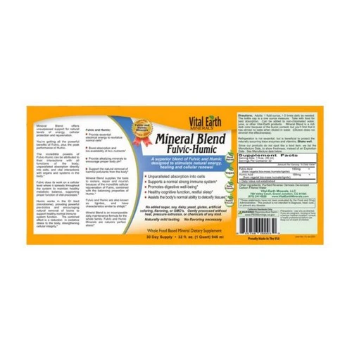 Vital Earth Minerals, Fulvic-Humic Mineral Blend, 32 oz - Image 2