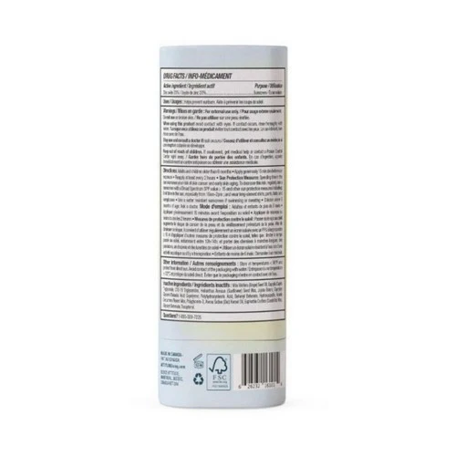 Attitude, Mineral Sunscreen Face Stick SPF 30 Sunly Plastic Free Unscented, 0.7 Oz - Image 2