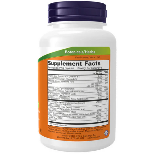 Now Foods, Mood Support, 90 Vcaps - Image 2
