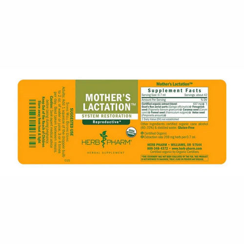 Herb Pharm, Mother's Lactation Tonic, 4 oz. - Image 2