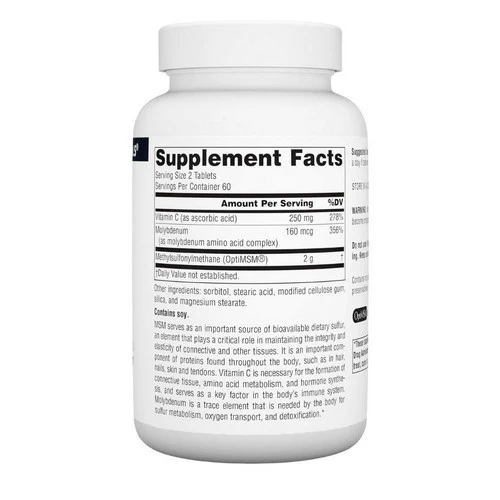 Source Naturals, MSM, 1000 MG, 120 Tabs - Image 2