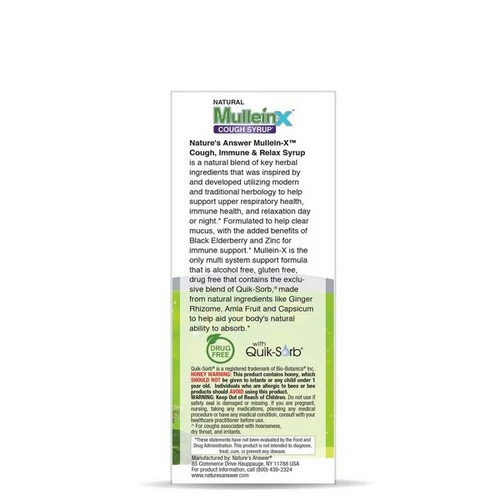 Nature's Answer, Mullein-X Cough Syrup Immune And Relax, 4 Oz - Image 4