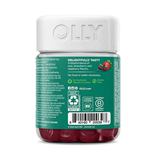 Olly, Muscle Recovery Sleep Berry Rested, 40 Gummies - Image 3
