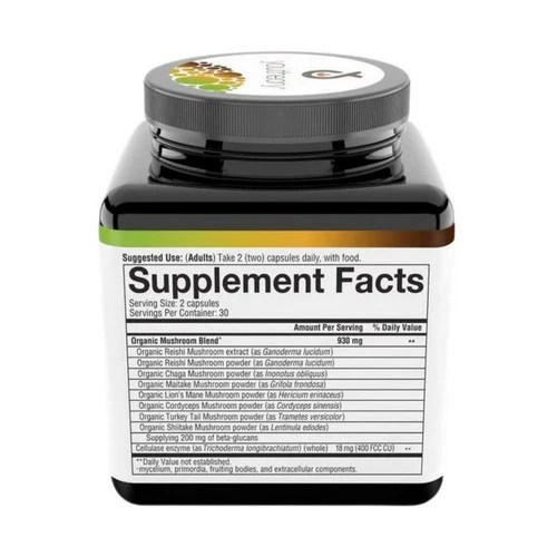 Youtheory, Mushroom Immune Complex, 60 Vegcaps - Image 2