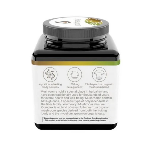Youtheory, Mushroom Immune Complex, 60 Vegcaps - Image 3