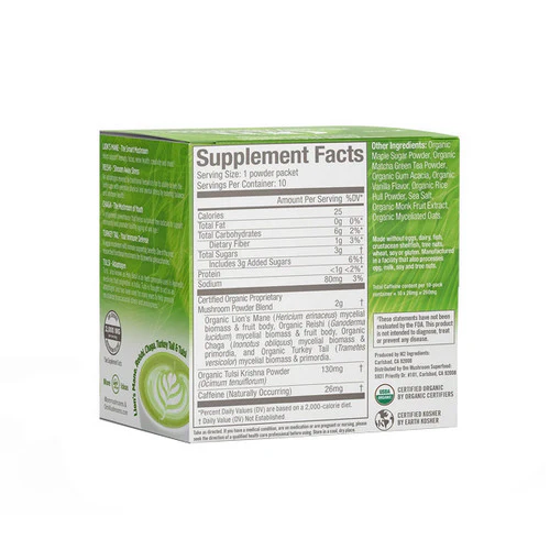 Om Mushrooms, Mushroom Powder Matcha Latte Blend, 2.8 Oz - Image 2