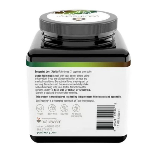 Youtheory, Mushroom Stress Complex, 60 Vegcaps - Image 4