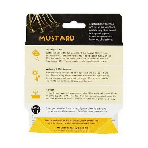 Handy Pantry, Mustard Microgreen Kit, 1 Count - Image 2