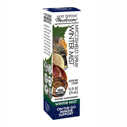 Host Defense, MycoShield Spray Winter Mist, 0.5 Fl Oz
