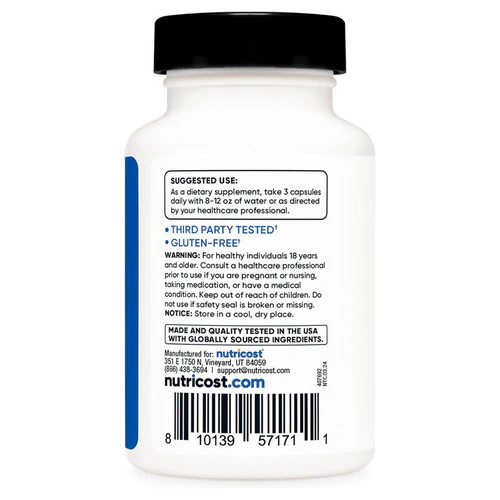 Nutricost, MyHMB Capsules, 1500 Mg, 60 Count - Image 2