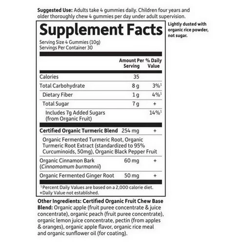 Garden of Life, Organics Turmeric, 120 Gummies - Image 2