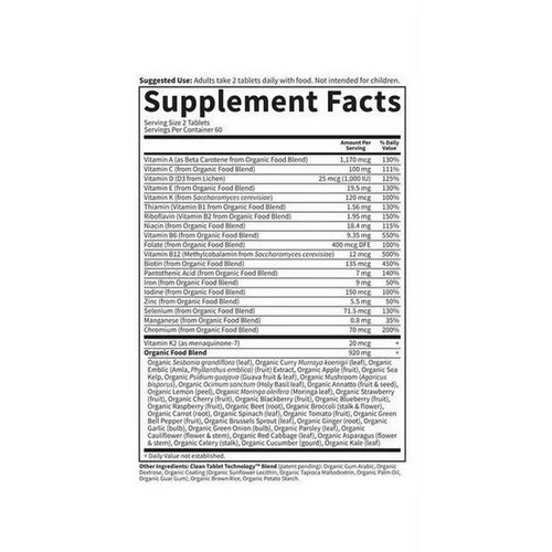 Garden of Life, Organics Womens Multi, 120 Tabs - Image 2