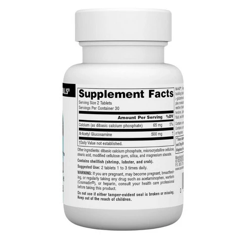 Source Naturals, N-A-G, 250 mg, 60 Tabs - Image 2