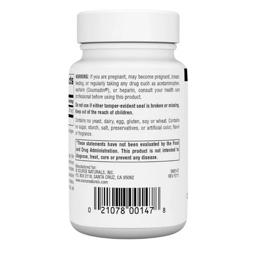 Source Naturals, N-A-G, 500 mg, 60 Tabs - Image 3