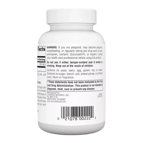 Source Naturals, N-A-G, 500 mg, 120 Tabs - Image 3