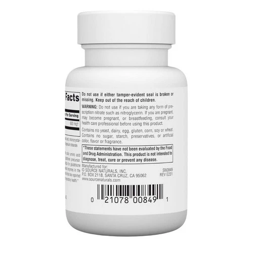 Source Naturals, N-Acetyl Cysteine, 600 MG, 30 Tabs - Image 3