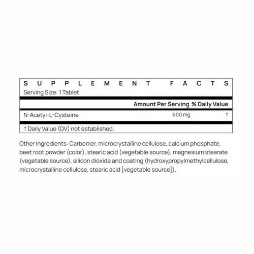 Jarrow Formulas, N-A-C Sustain, 600 Mg, 60 Tabs - Image 2