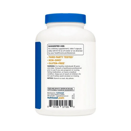Nutricost, N-Acetyl L-Cysteine NAC Capsules, 600 Mg, 240 Count - Image 3