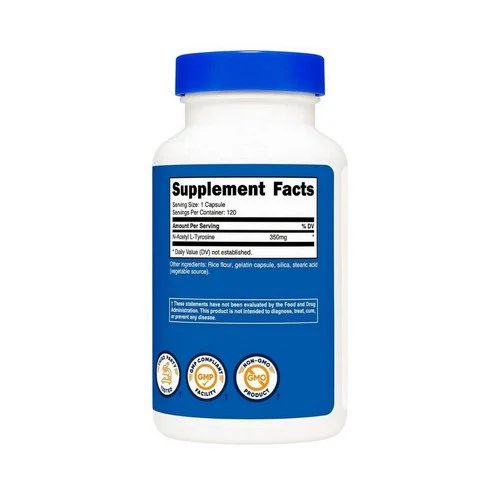 Nutricost, N-Acetyl L-Tyrosine Capsules, 350 Mg, 120 Count - Image 2