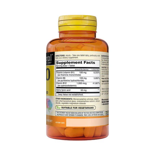 Mason, Natural Neuro Complex Tablets, 100 Count - Image 2
