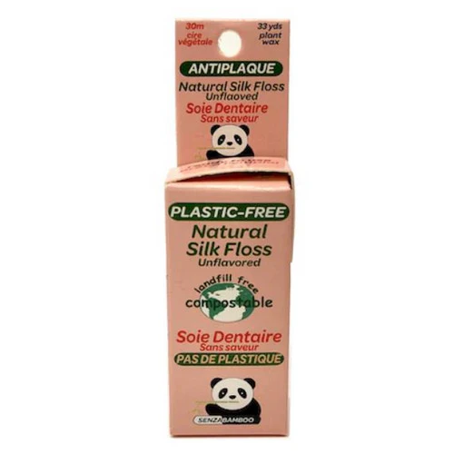 Senzacare, Natural Silk Dental Floss Unflavored, 0, 1 Count