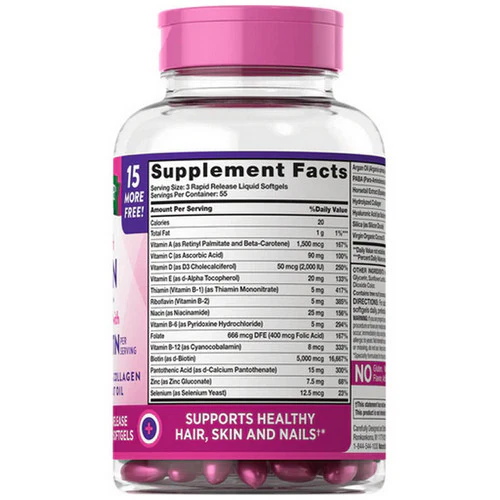 Nature's Truth, Gorgeous Hair - Skin & Nails Gummies Natural Fruit Flavor, 165 Caps - Image 2