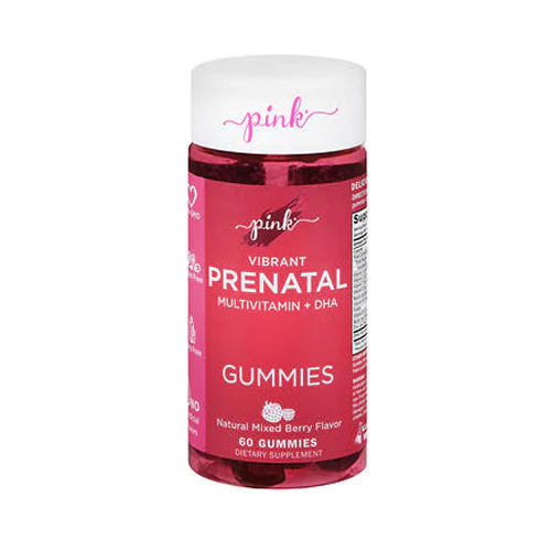 Nature's Truth, Pink Vibrant Prenatal Multivitamin + DHA Gummies, 60 Gummies