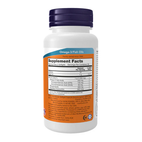 Now Foods, Neptune Krill Oil, 500 mg, 60 Sgels - Image 2