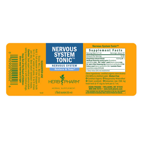 Herb Pharm, Nervous System Tonic, 1 oz - Image 2