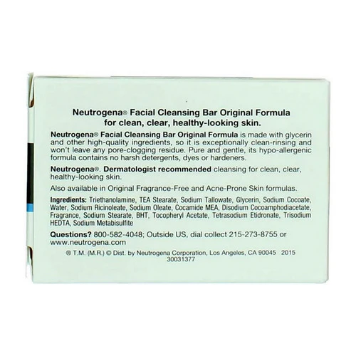 Neutrogena, Transparent Facial Soap Bar, Count of 1 - Image 2