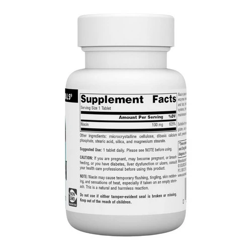 Source Naturals, Niacin, 100 mg, 100 Tabs - Image 2