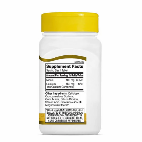 21st Century, Niacin, 100mg, 110 Tabs - Image 3